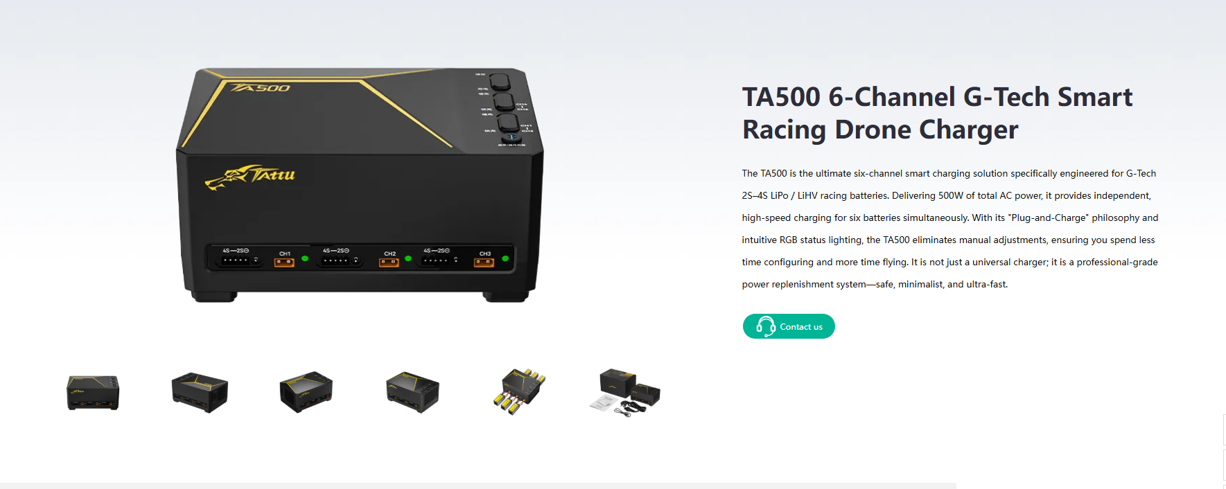 Drone Racing Charger - TATTU TA500 Pengisi Daya Drone Balap