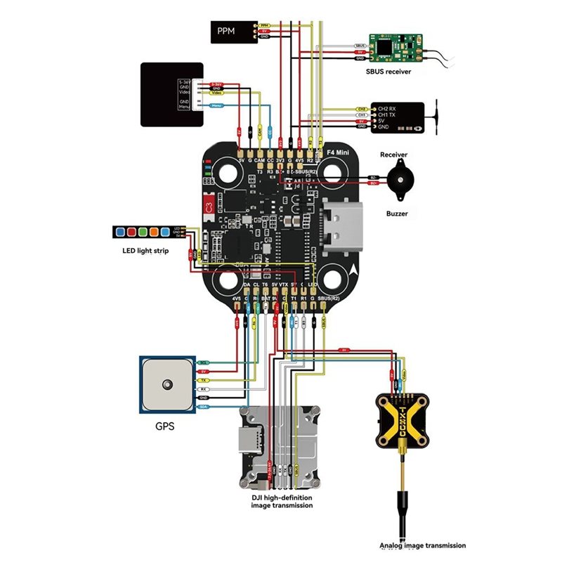 Drone Racing Flight Controller - B92B untuk SpeedyBee F405 Mini Stack