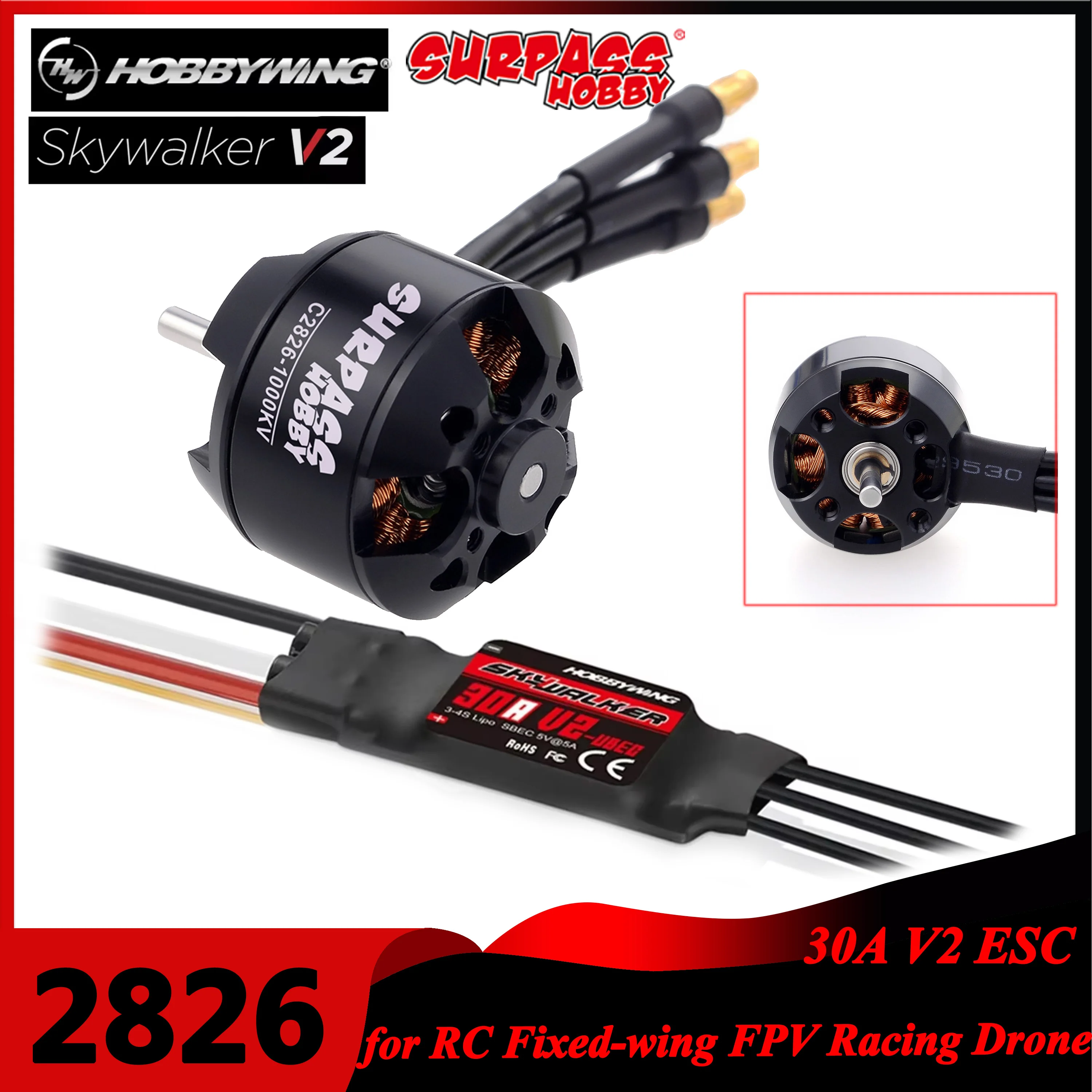 Melampaui hobi 2826 1000KV 135 - Drone Racing Esc ulasan dan harga