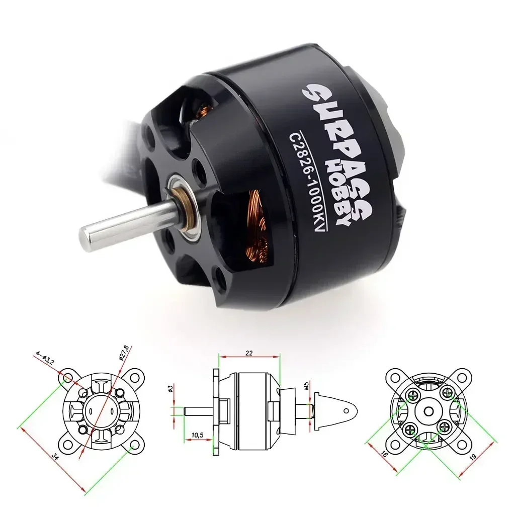 Melampaui hobi 2826 1000KV 135 - Drone Racing Esc ulasan dan harga